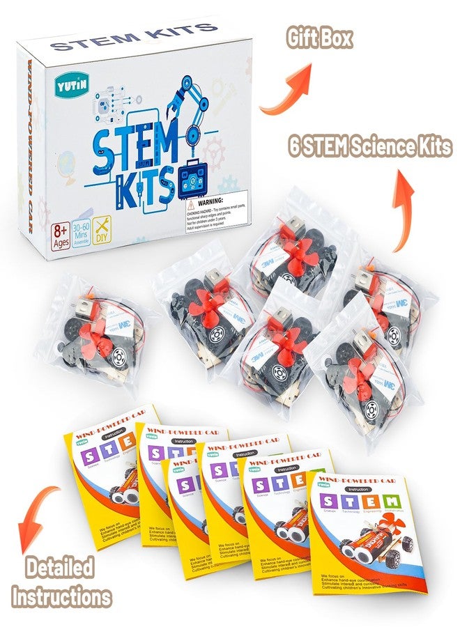 Yutin STEM Science Kits for Kids Age 8-12, 6 Set Wind-Powered Cars Science Experiments 8-10 9-12, Wood Building Crafts Kit for Boys Girls, School Classroom STEM Projects Toys Gifts for 8 9 10 12 13 Year Old - Image 5